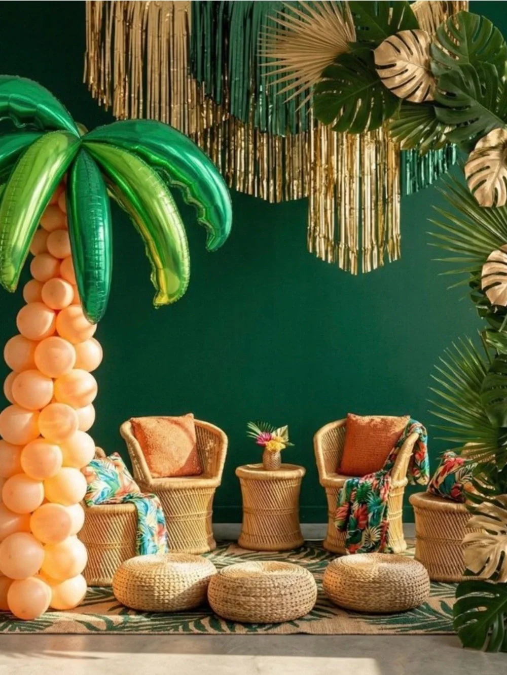 Palm Paradise Balloon Kit - Green & Orange